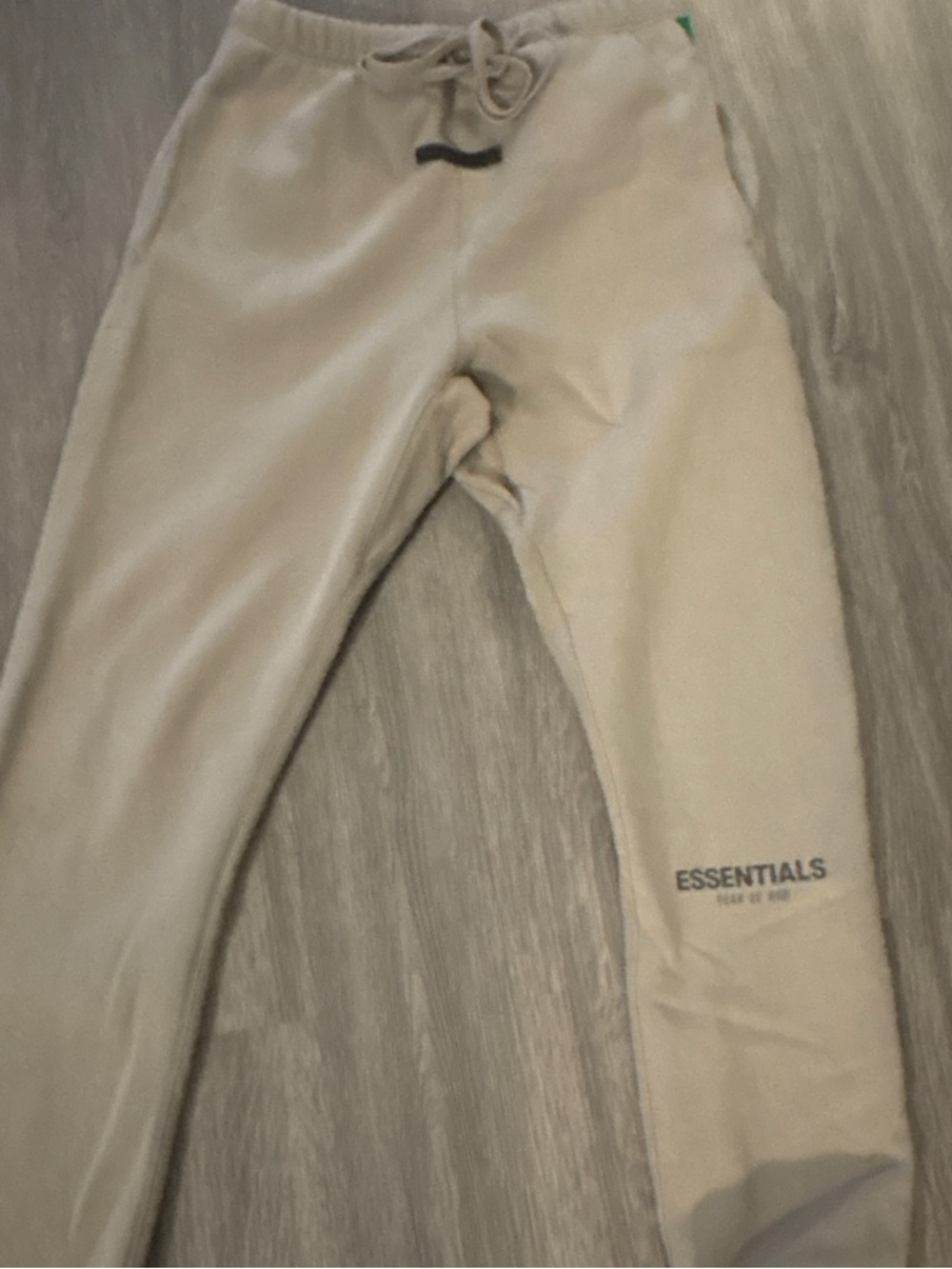 Essentials Beige Jogger Sweatpants with Logo